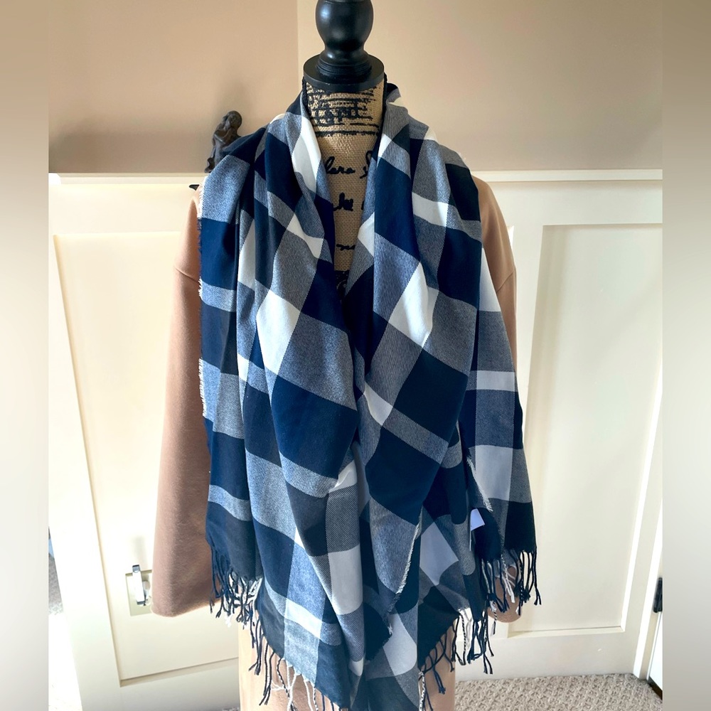 Plush apparel, oversize scarf